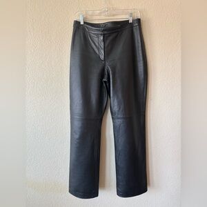 Clothes by Revue Vintage Genuine Lamb Leather Straight‎ Leg Motorcycle Black 8